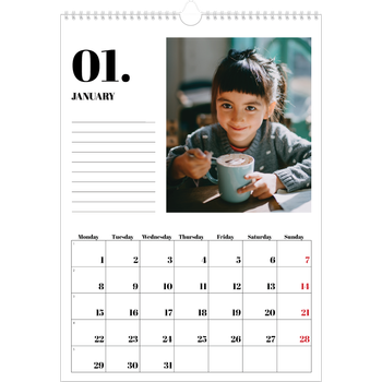 A3 Photo Calendar — Serif and moments