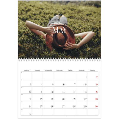 A4 Double Photo Calendar — Endless escape [May]
