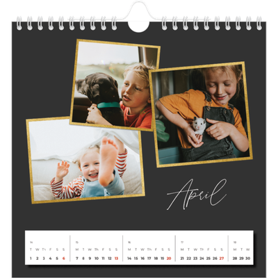 Square calendars  — So many memories [April]