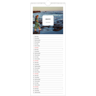 Slim Calendar  — Full story [March]