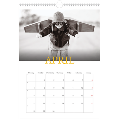 A3 photo calendars — Heritage style [April]