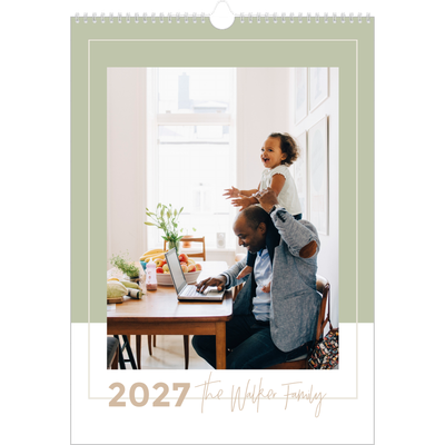 A3 Family Planner — Earthy frames Planner - Family of 4 [cover]