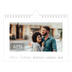 A5 Landscape Photo Calendar — Date box overlay [April]