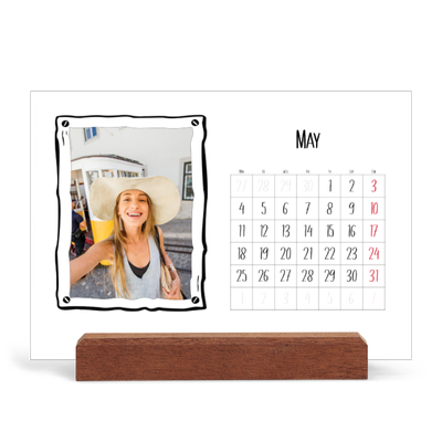 Easel Desk Calendar Landscape  — Scrapbook snapshots [cover]