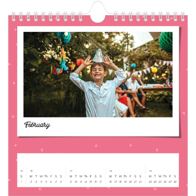 Square calendars  — Colour pop snapshots [February]