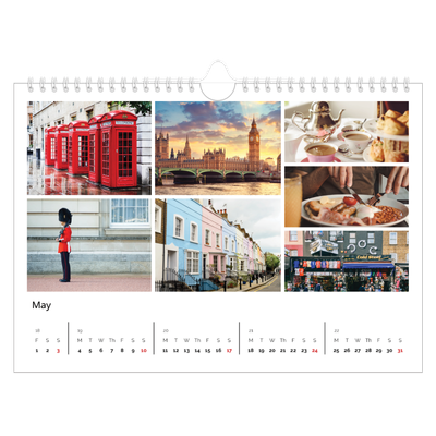 A4 Landscape Photo Calendar — Framework [cover]