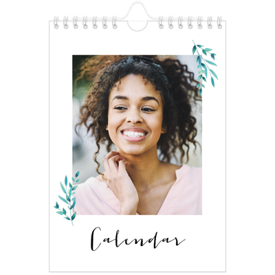 A5 Photo Calendar — Flower illustrations [cover]