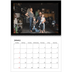A4 Double Photo Calendar — Black margin [January]