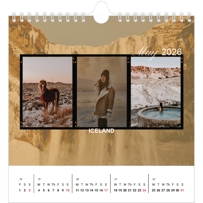 Square calendars  — Adventure wanderlust [cover]