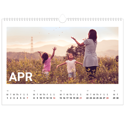 A3 Photo Calendar — Big month [April]