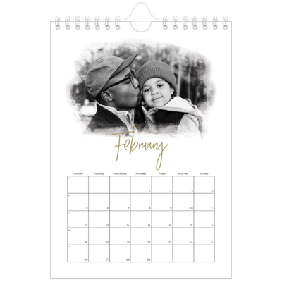 A5 Photo Calendar — Photo effects [February]