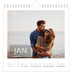 Square calendars  — Date box overlay [January]