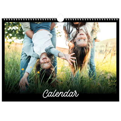 A3 Photo Calendar — Black minimal [cover]