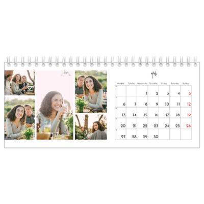 Desk calendars — Photo arrangements [April]