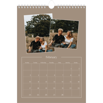 A4 Photo Calendar — Crafted memories [February]