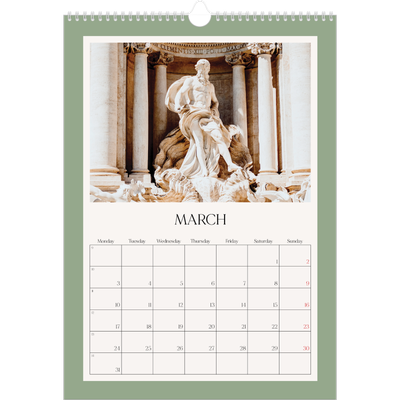 A3 photo calendars — Classic colours [March]