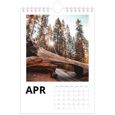 A5 Photo Calendar — Big date [April]