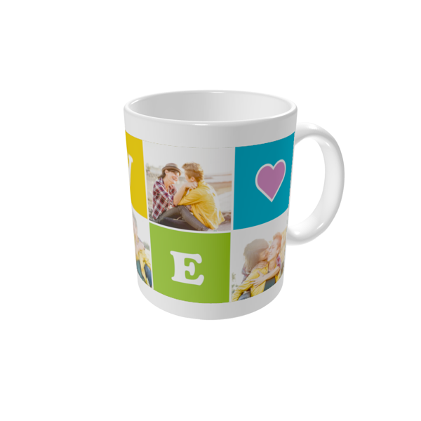Personalised mugs — Colourful love