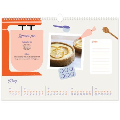 A3 Photo Calendar — Year in recipes [cover]