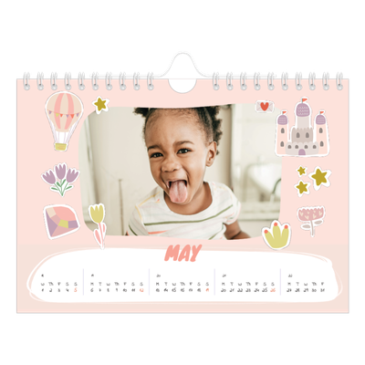 A5 Landscape Photo Calendar — Rainbow unicorn [cover]