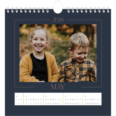 Square calendars  — Prussian blue [cover]