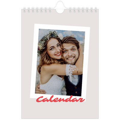 A5 Photo Calendar — Signed in crimson [cover]