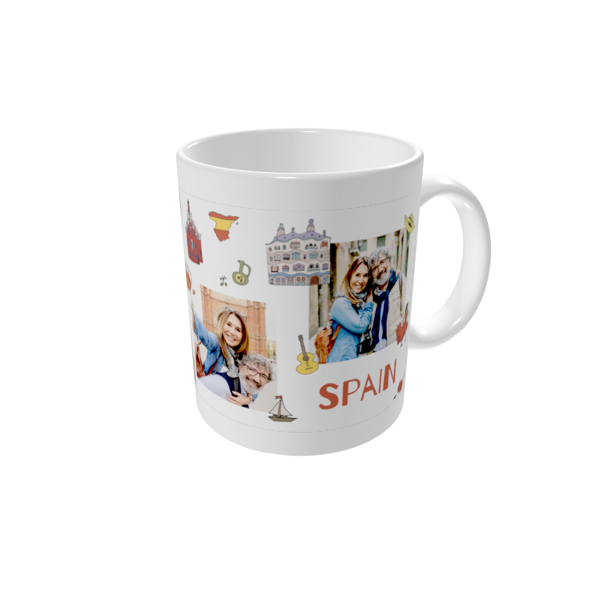 Personalised mugs — Barcelona doodles