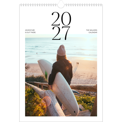 A3 photo calendars — Surfing sunsets [cover]