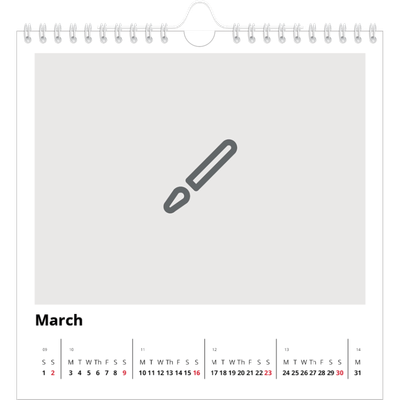 Square calendars  — Design your own product [March]
