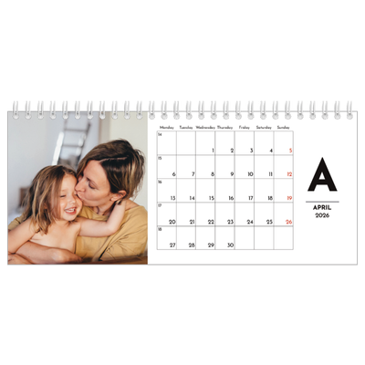 Desk calendars — Letter spotlight [April]