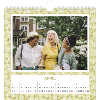 Square calendars  — Full bloom [April]