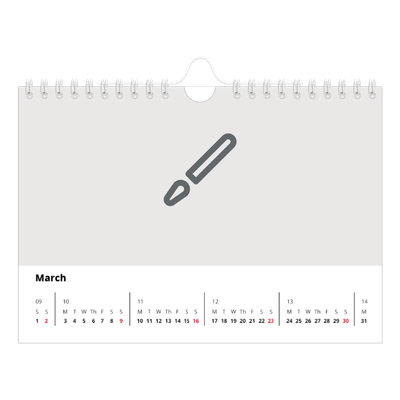 A5 Landscape Photo Calendar — Design your own product [March]