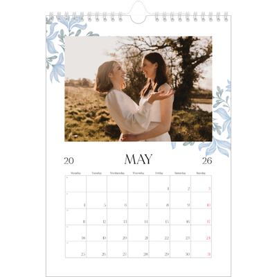 A4 Photo Calendar — Elegant floral [cover]