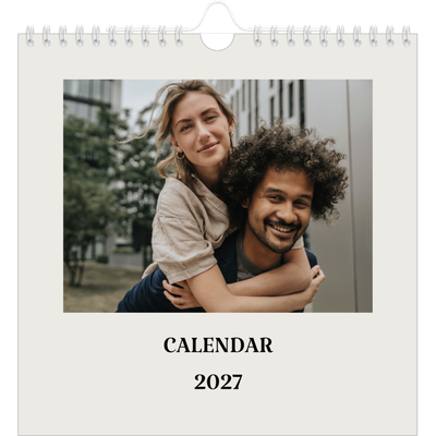 Square calendars  — Simple ivory [cover]