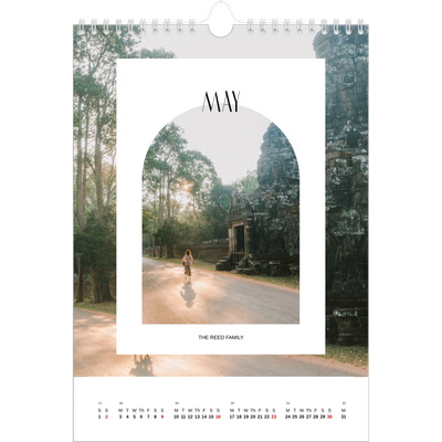 A4 Photo Calendar — The open arch [May]