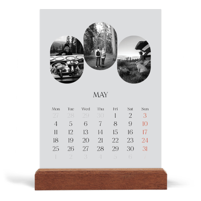 Easel Desk Calendar Portrait  — Open road [cover]