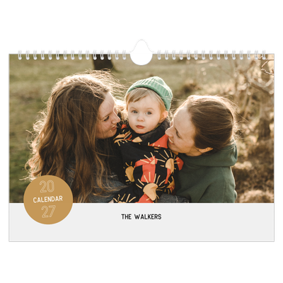 A4 Landscape Photo Calendar — Photo sticker [cover]