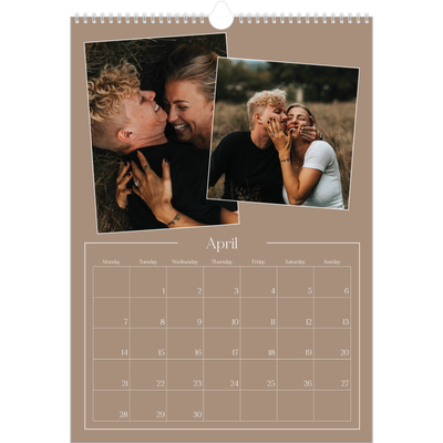 A3 photo calendars — Crafted memories [April]