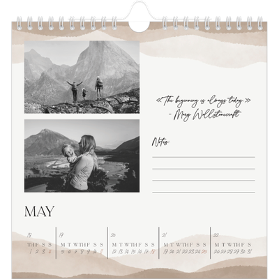 Square calendars  — Wellbeing quotes [cover]