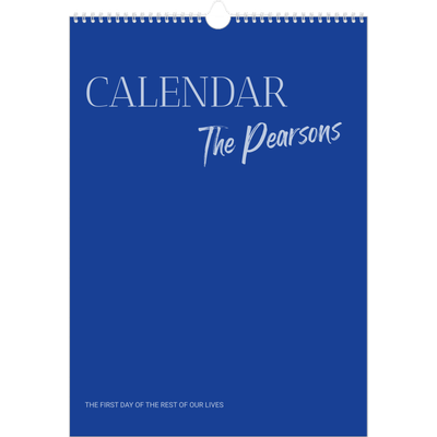 A3 photo calendars — Cobalt classic [cover]