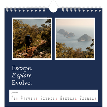 Square Photo Calendar — Editorial Earth