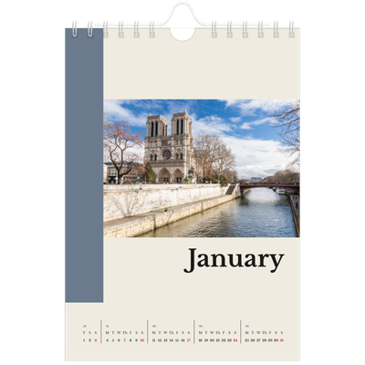 A5 Photo Calendar — Sights of the world [January]