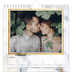 Square calendars  — Gold frame marble [February]