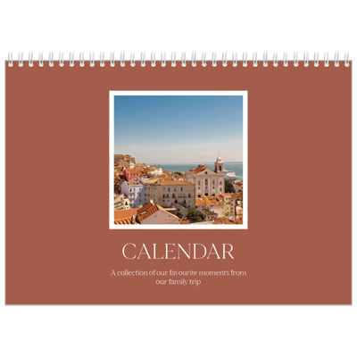 A4 Double Photo Calendar — Classic colours [cover]