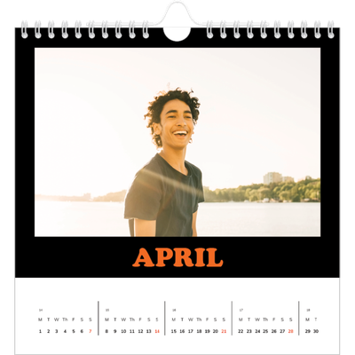 Square calendars  — Fun type [April]