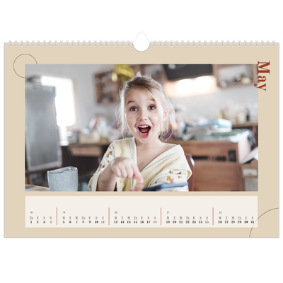 A3 Photo Calendar — Asymmetrical text [cover]