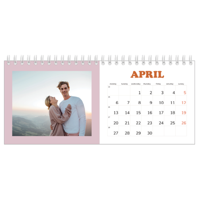 Desk calendars — Retro frames [April]