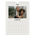 A4 Photo Calendar — Simple ivory [February]