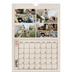 A4 Photo Calendar — Craft stamp effect [April]