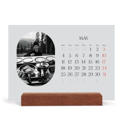 Easel Desk Calendar Landscape  — Open road [cover]